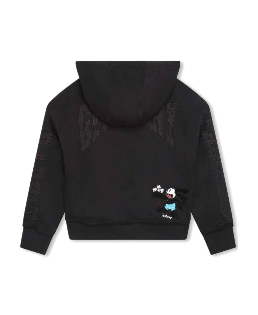 Givenchy X Disney Cotton Drawstring Hoodie In Black