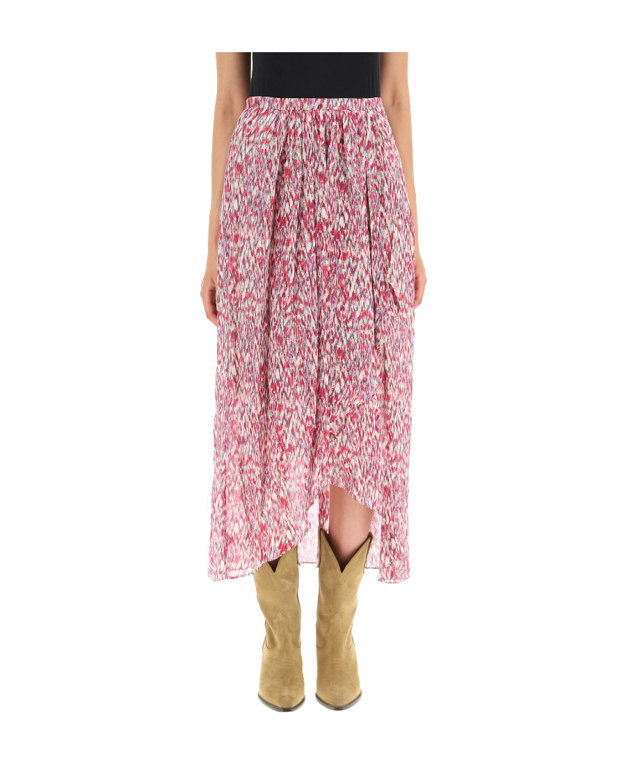 Isabel Marant Étoile Isabel Marant Etoile Deneza Georgette Midi Skirt In Pink