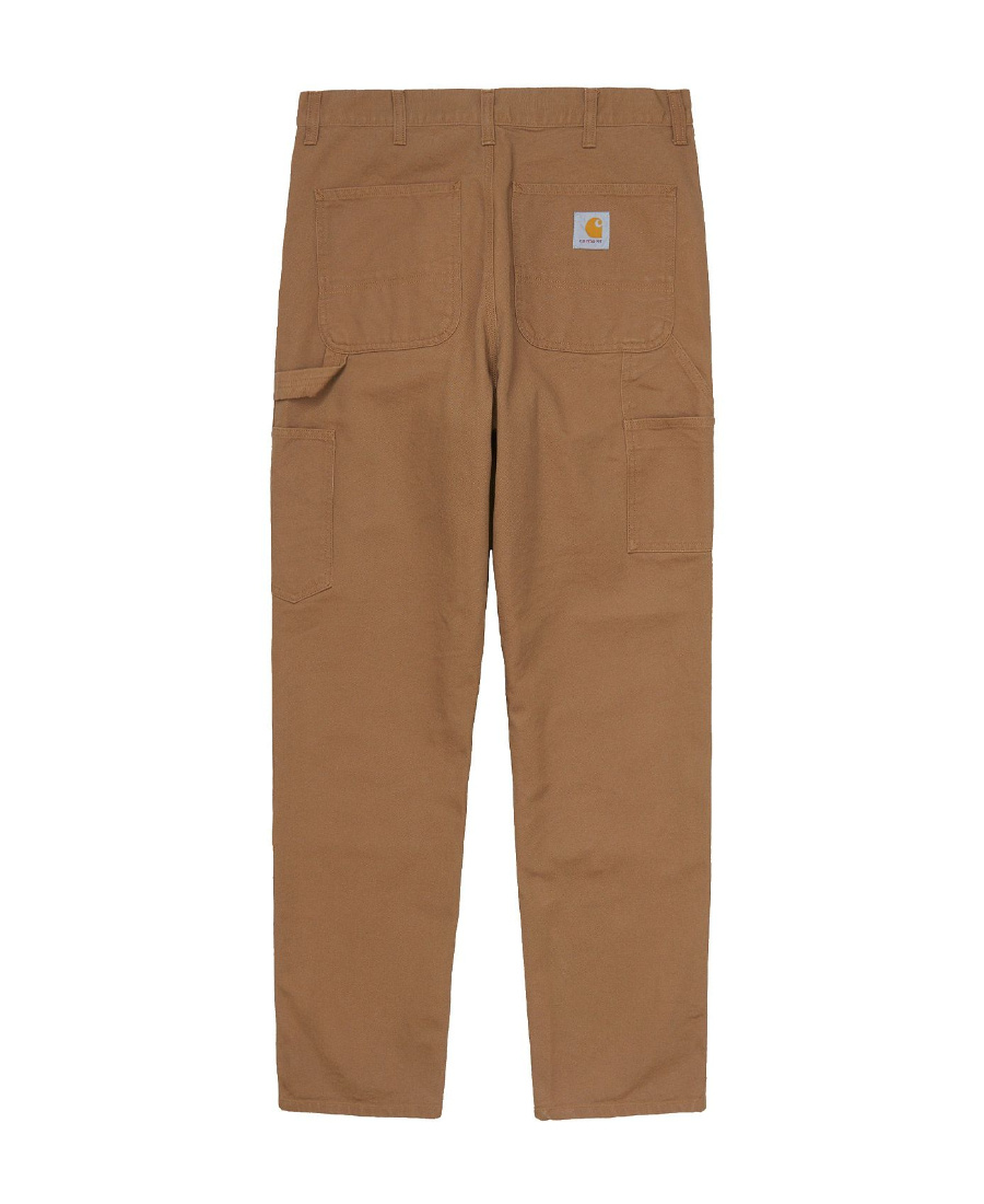 Carhartt Double Knee Straight-leg Cotton-canvas Carpenter Trousers In Green