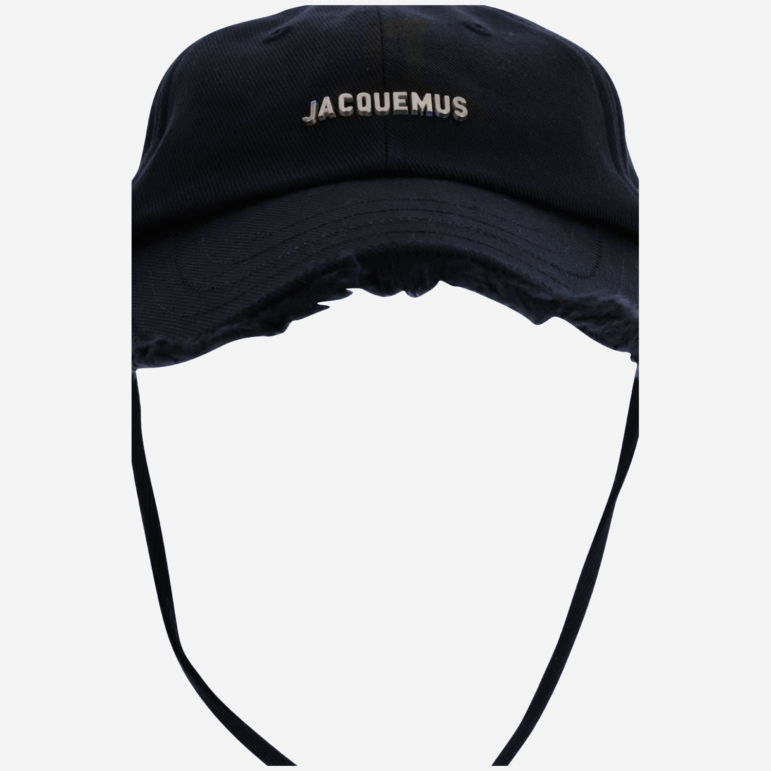 Jacquemus Navy Blue Casquette Artichaut Hat In Black