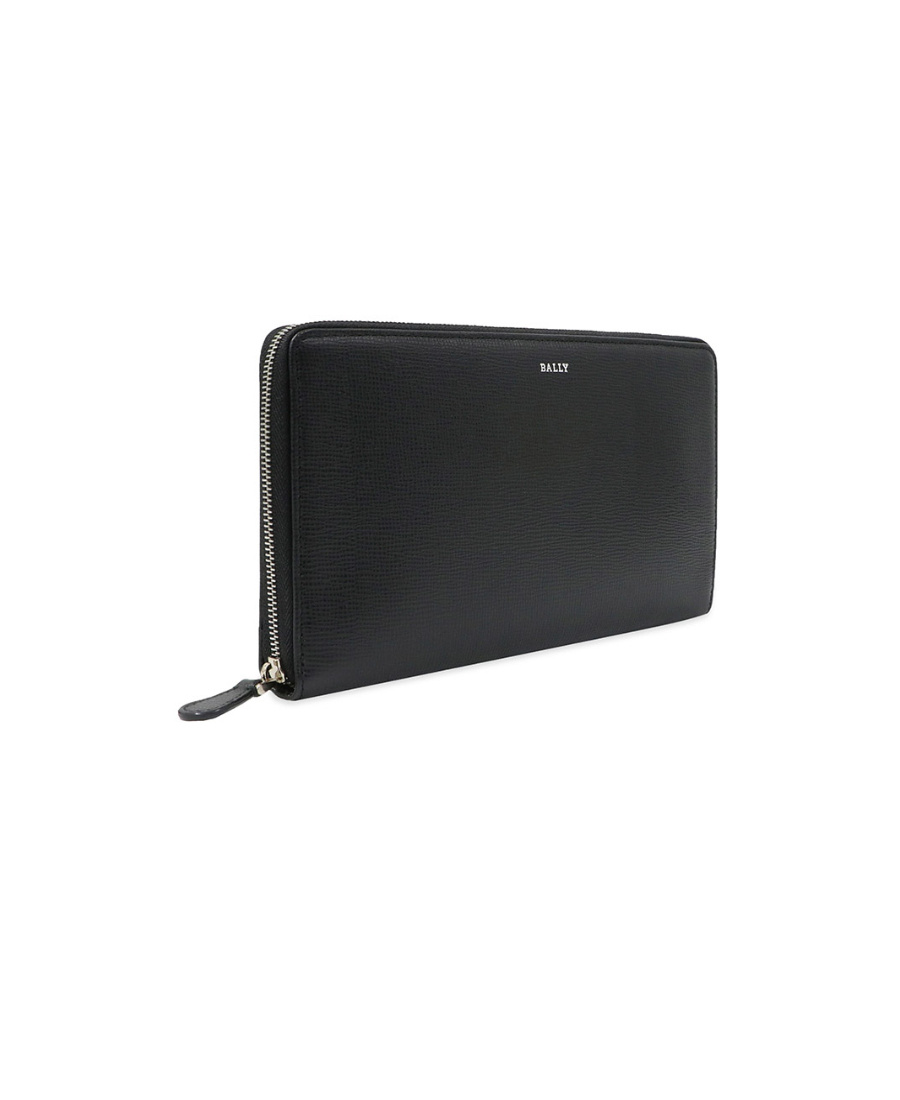 Shop Bally Logo Details Wallet In Black
