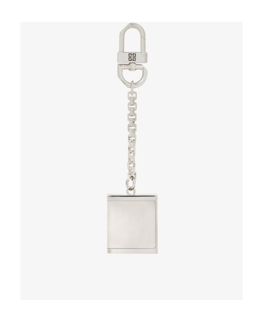 Givenchy 4g Lock Dice Rack Key Ring In White