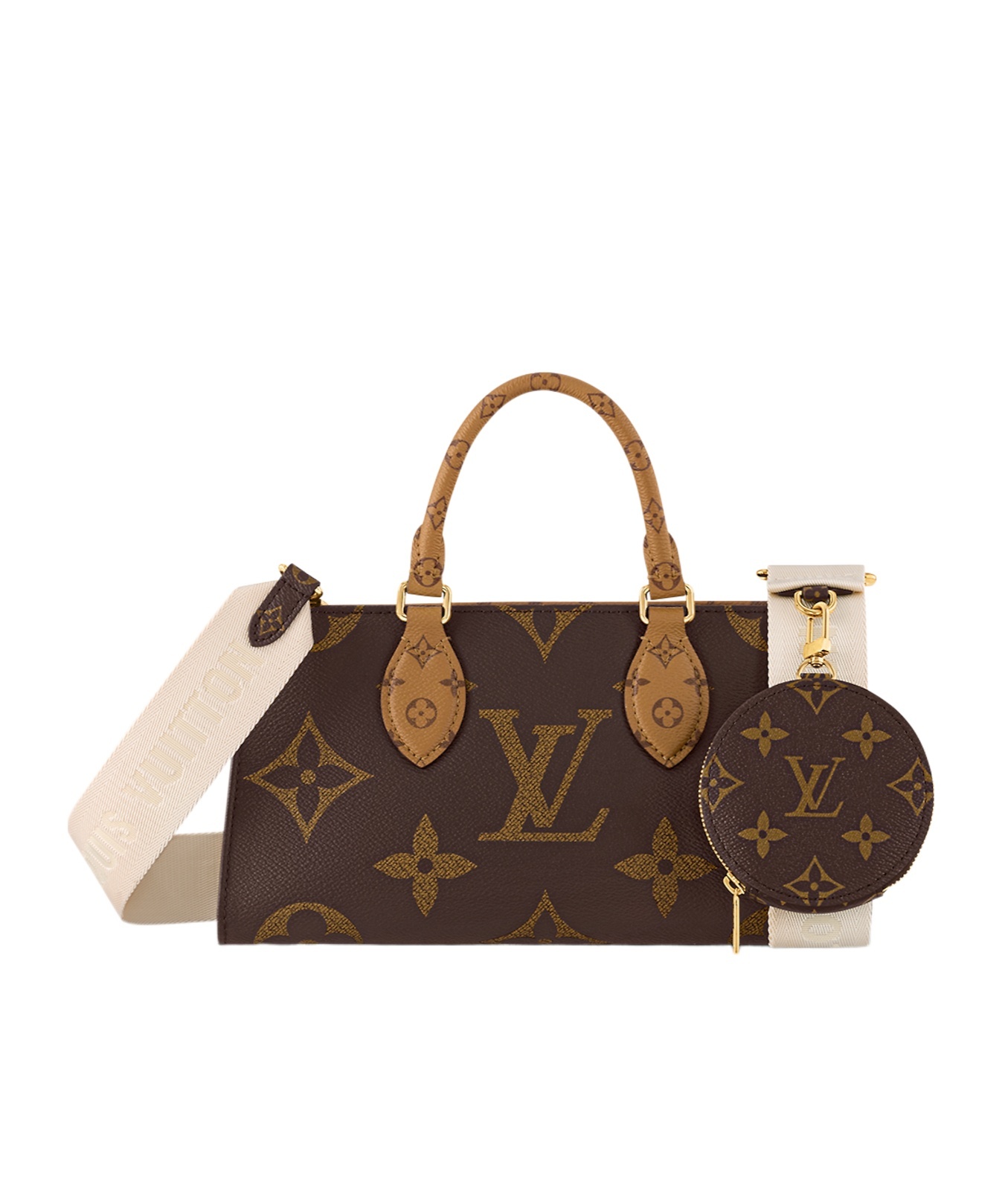 Pre-owned Louis Vuitton Onthego East West Shoulder Bag In Brown