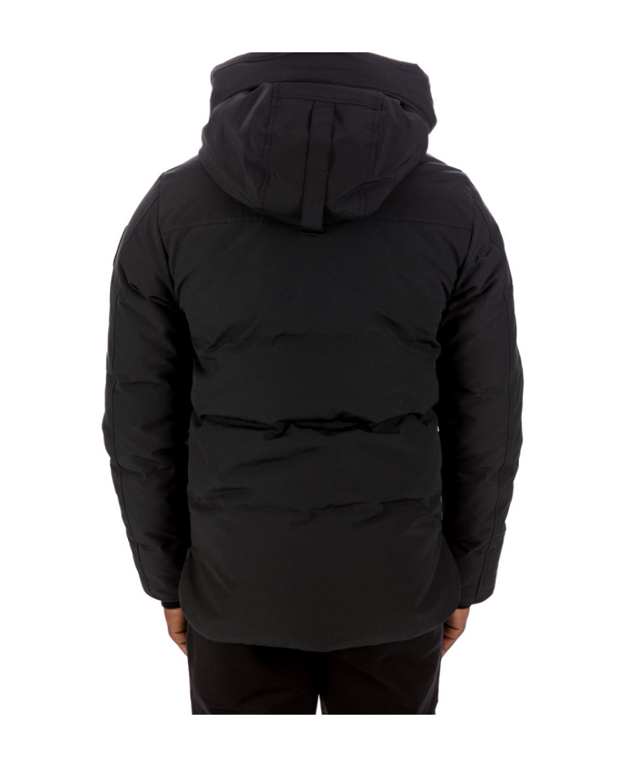 Canada Goose Logo-patch Down Puffer Jacket In Black
