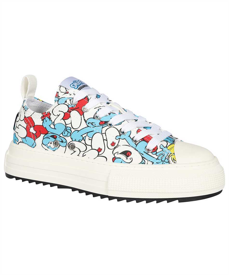 Dsquared2 X Smurfs Lace-up Sneakers In White