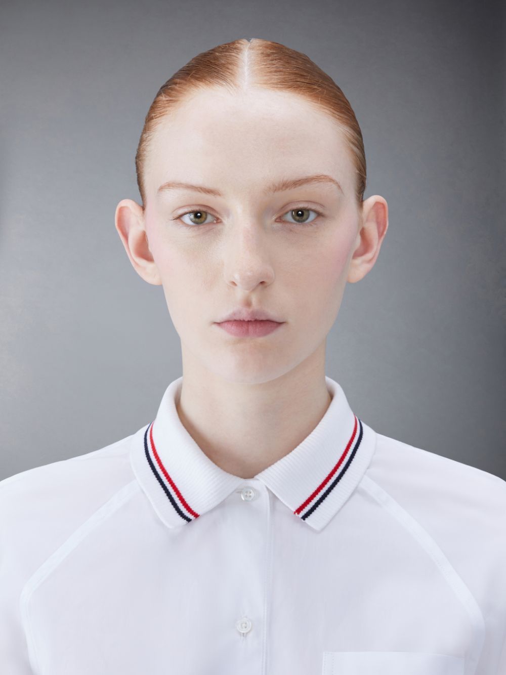 Thom Browne Box Pleat Cotton Shirt In White