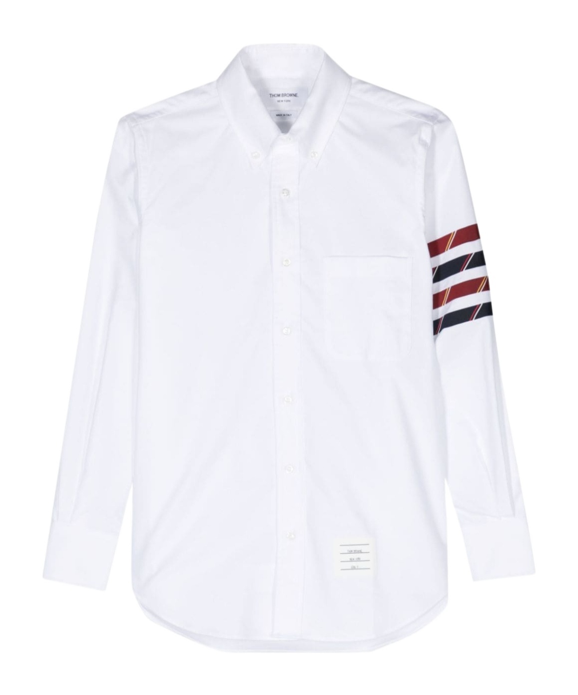 Thom Browne 4-bar Stripe Cotton Shirt In White