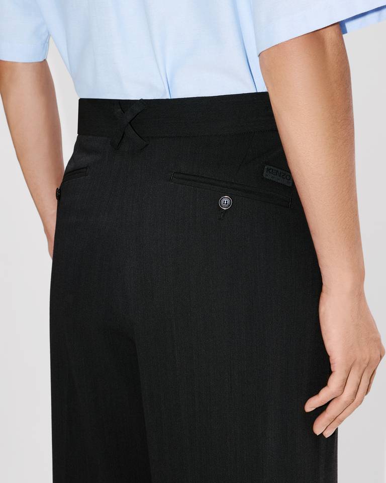 Kenzo Tailored Pants In Viscose And Virgin Wool