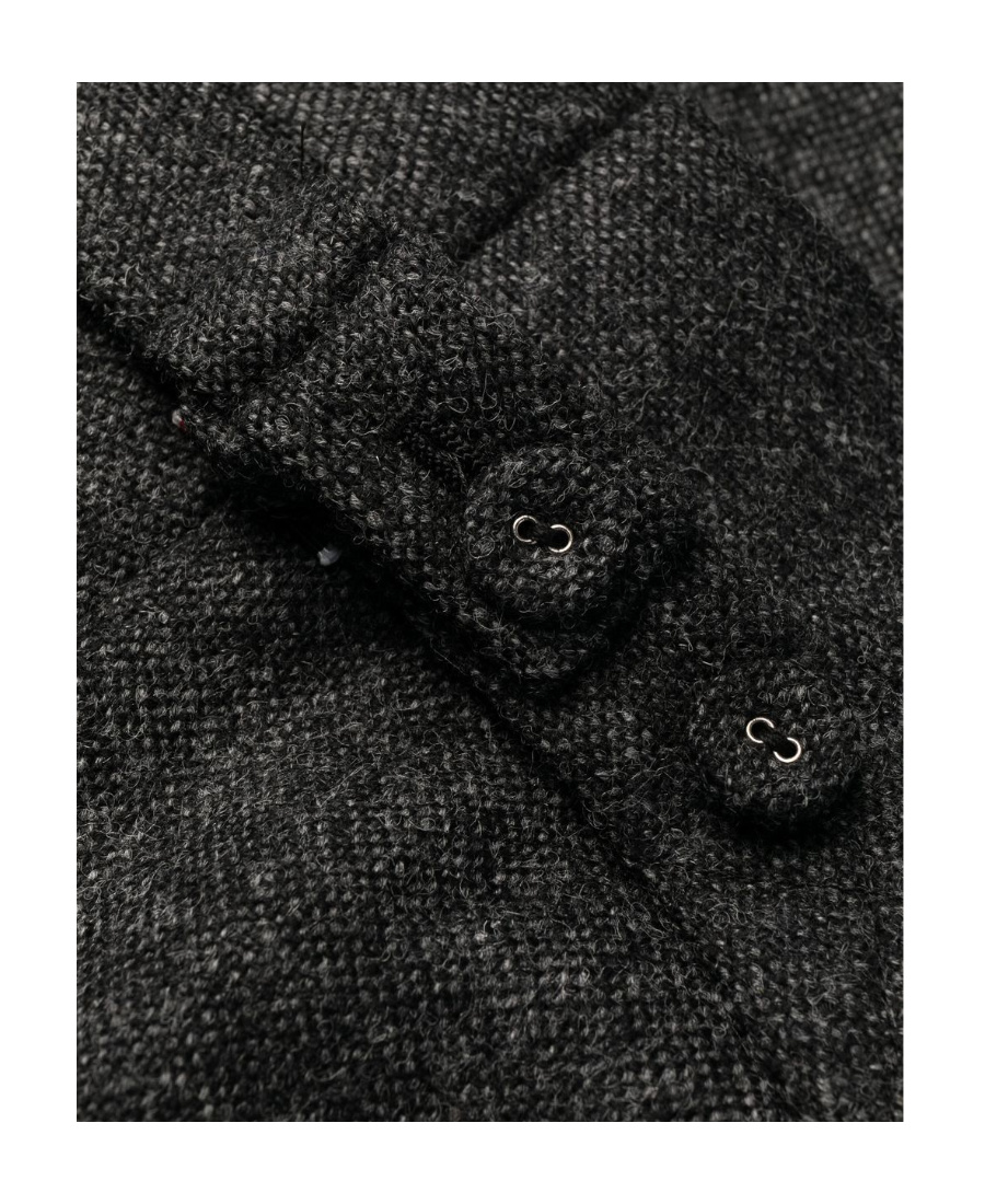Thom Browne Trousers With Striped Detail And Pockets In Black