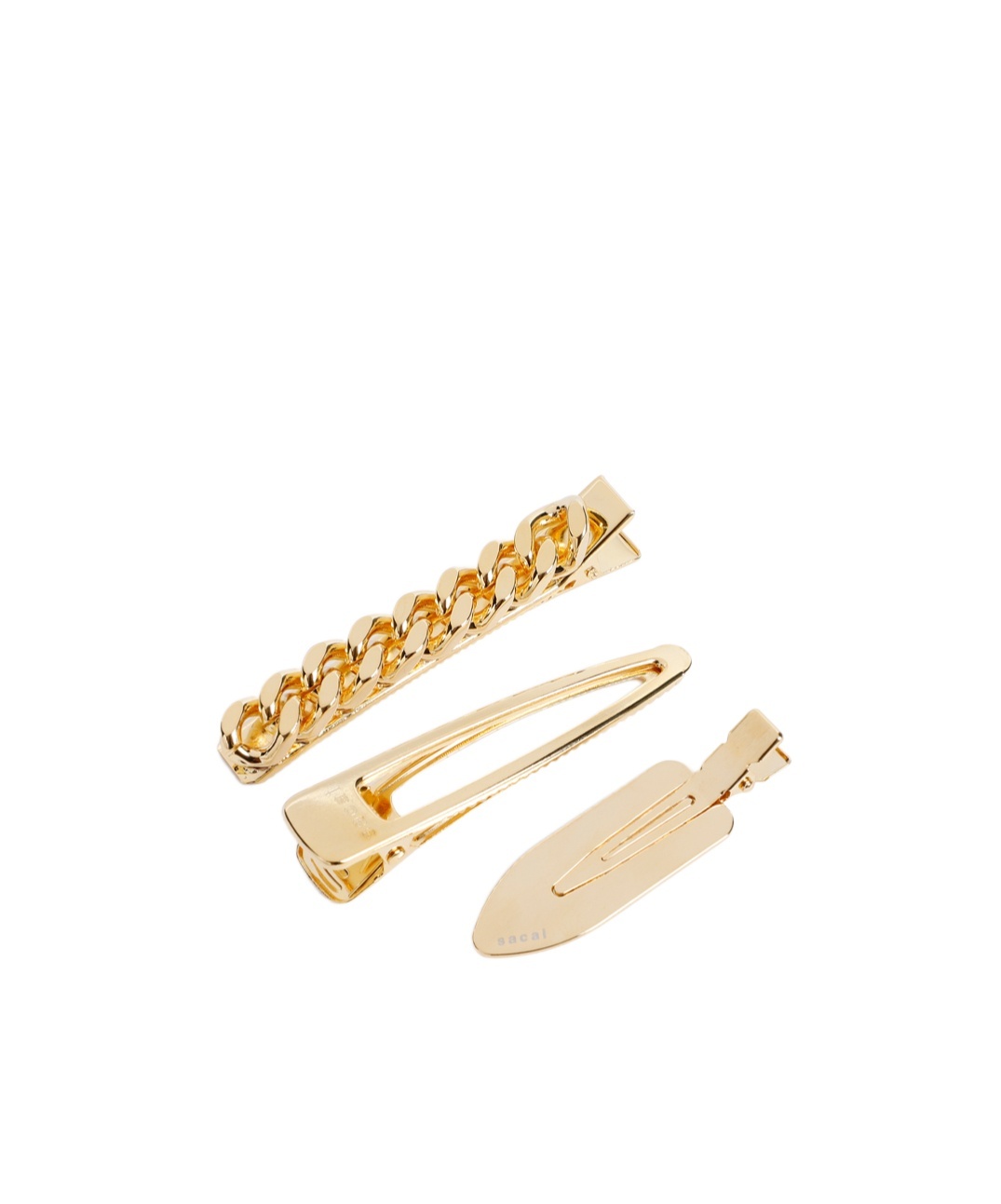 SACAI METALLIC HAIR CLIPS
