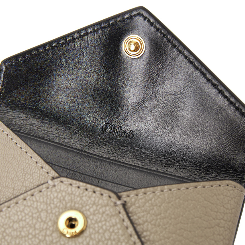 Chloé Gray Envelope Card Holder In Gray