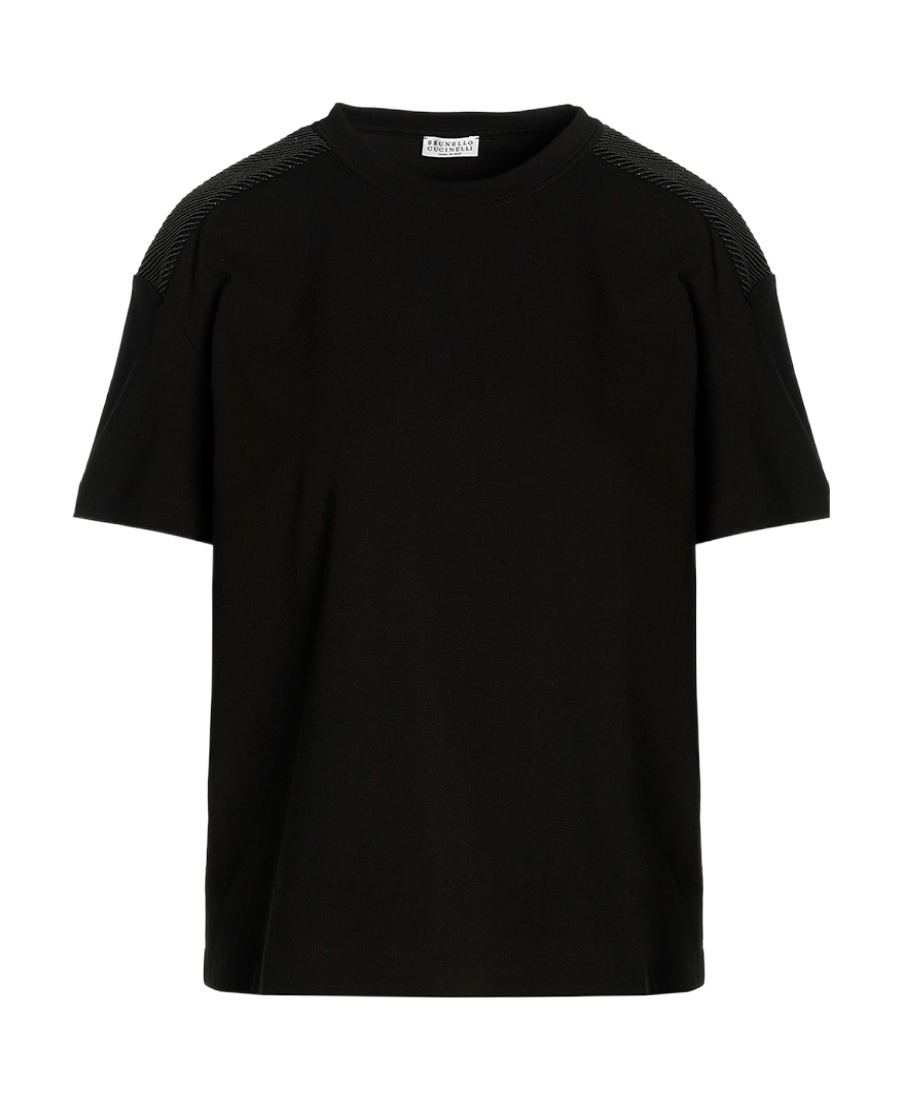 Brunello Cucinelli Short-sleeve Crew Neck T-shirt In Black