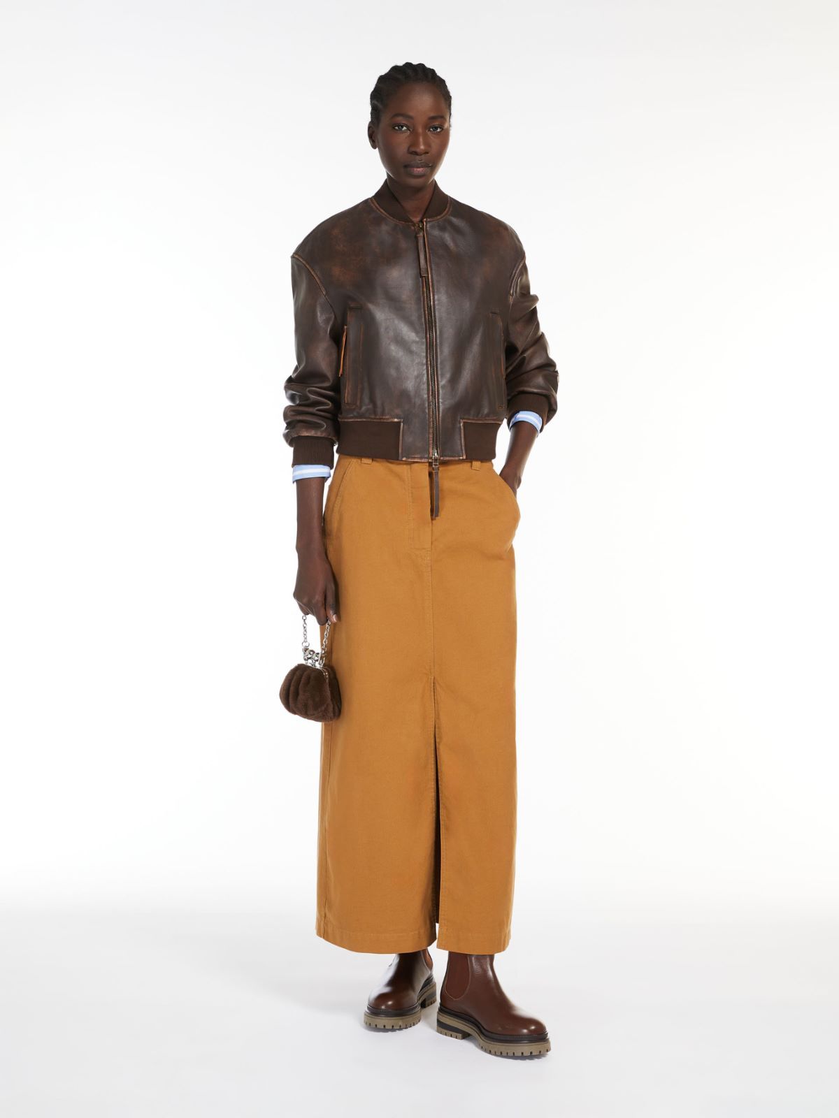 Weekend Max Mara Bomber Jacket In Black