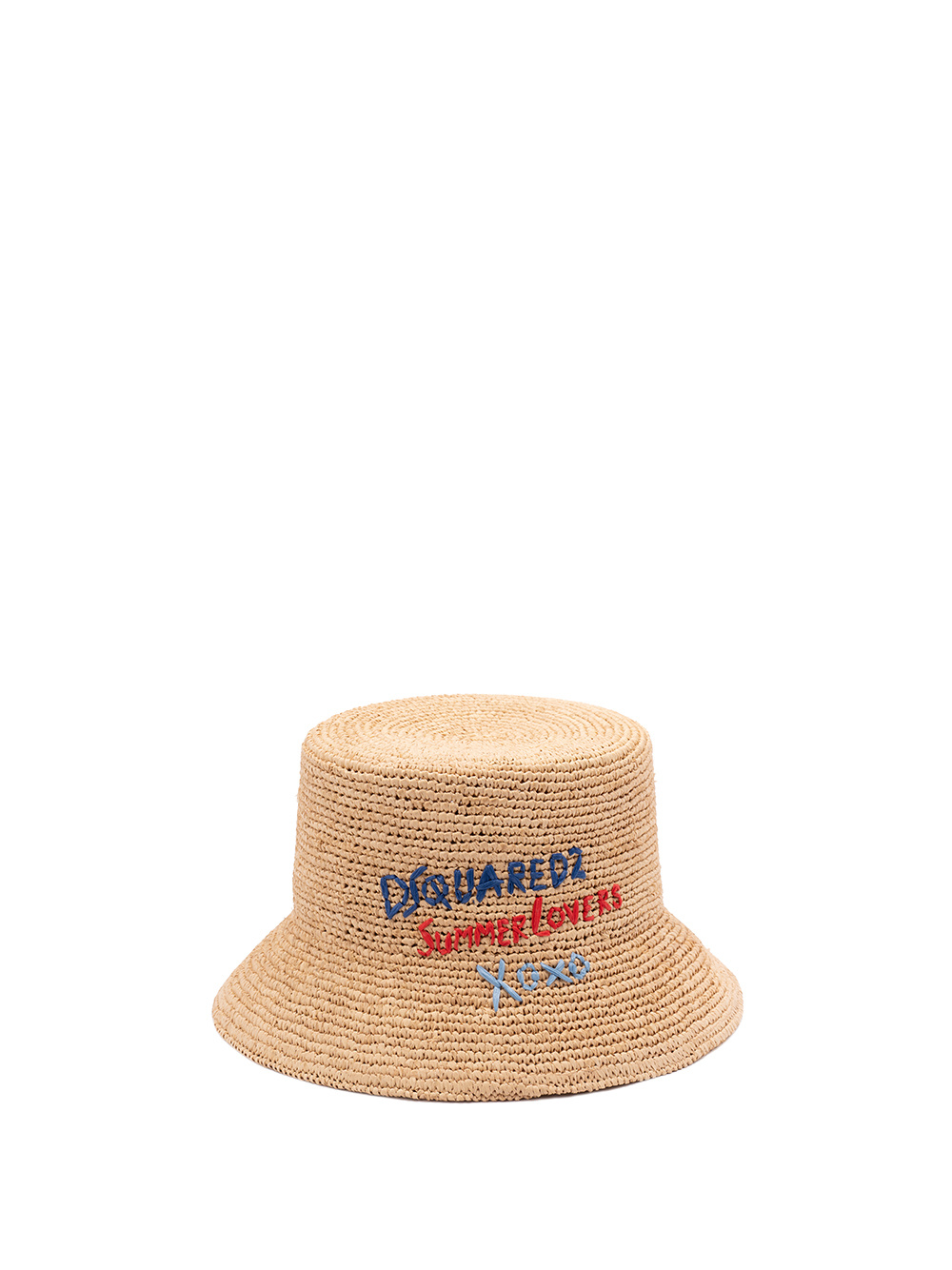 Dsquared2 Beige Hat With Logo Lettering Embroidery On The Front In Nude
