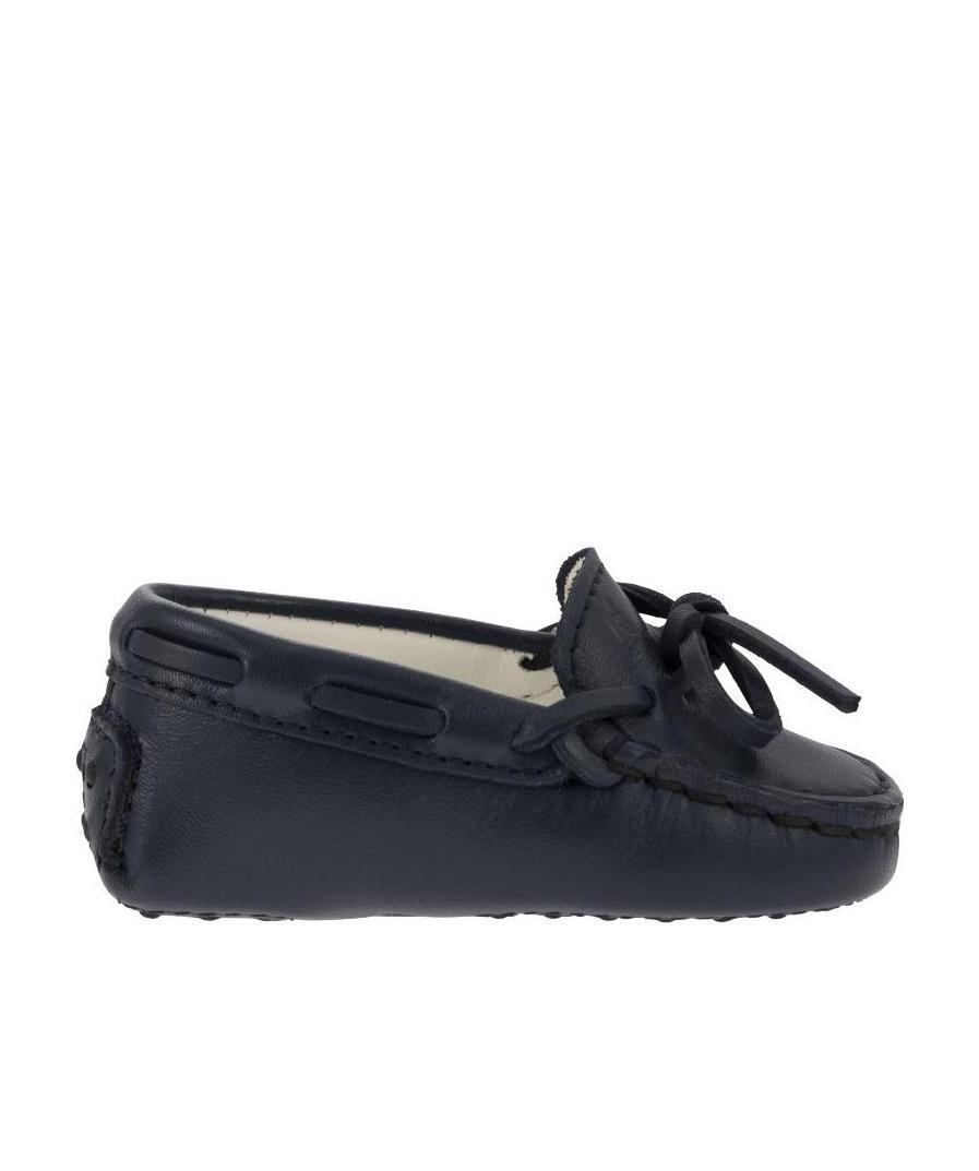 Tod's Round-headed Casual Shoes In Black