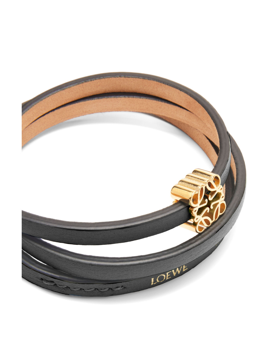 Loewe Logo Bracelet In Black