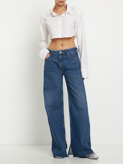 Re/done Five-pocket Jeans In Blue