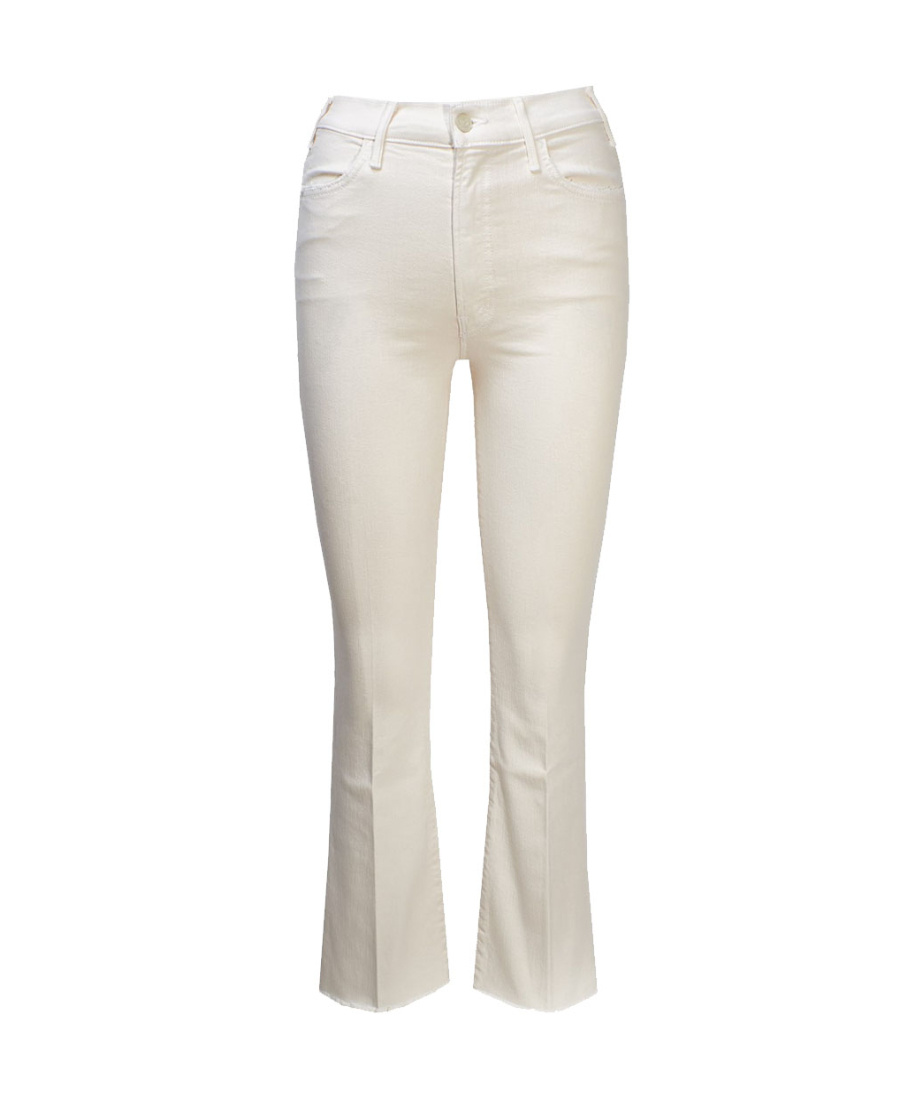 Mother 'the Hustler Ankle Fray' Jeans In White