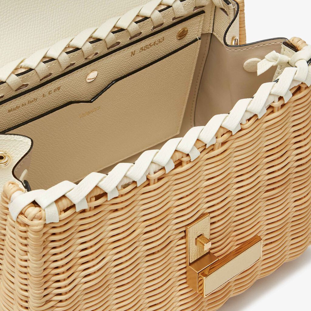Valextra Iside Mini Shoulder Bag In Nude