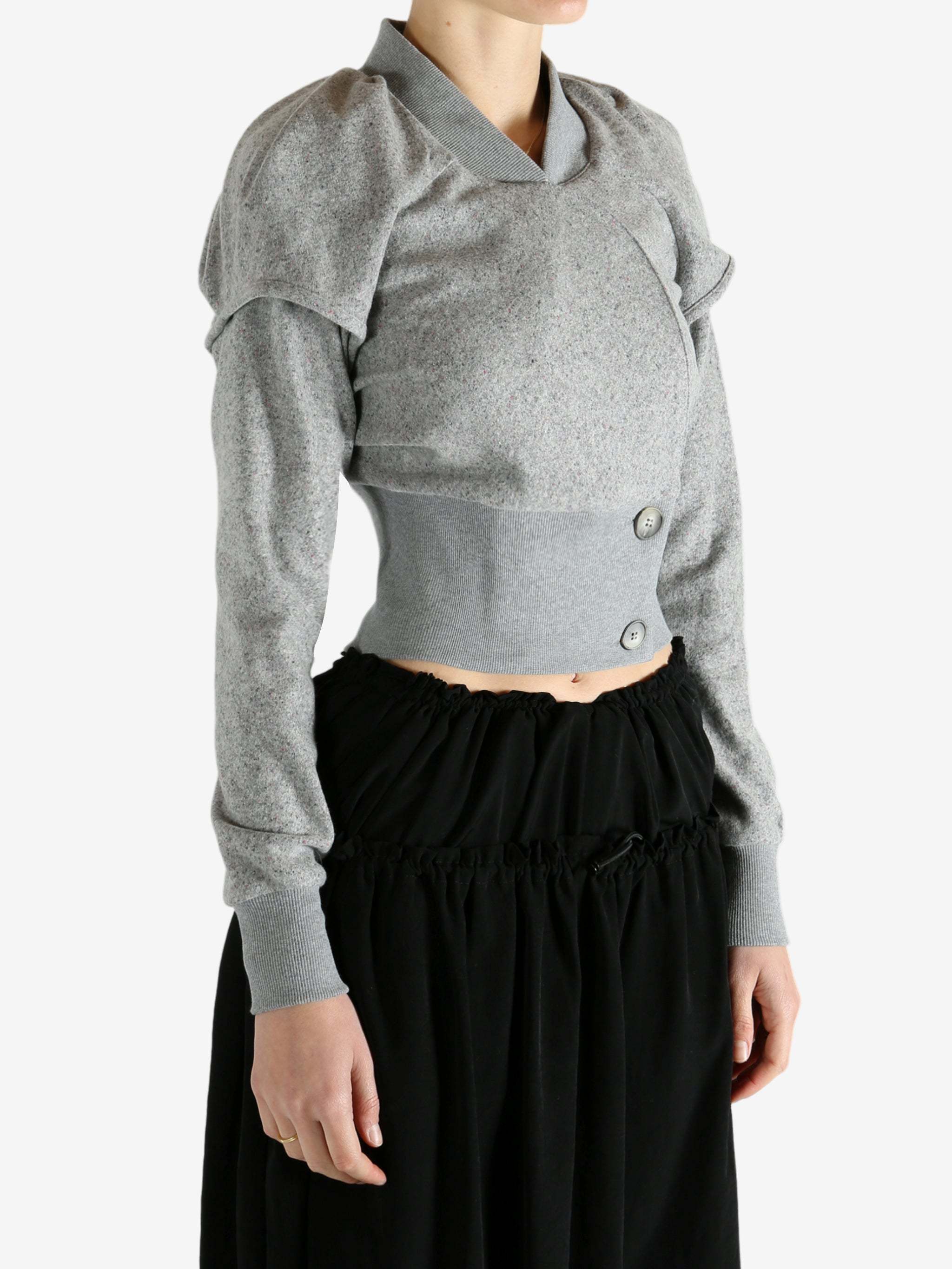 Kiko Kostadinov Plain Knit Jacket In Gray