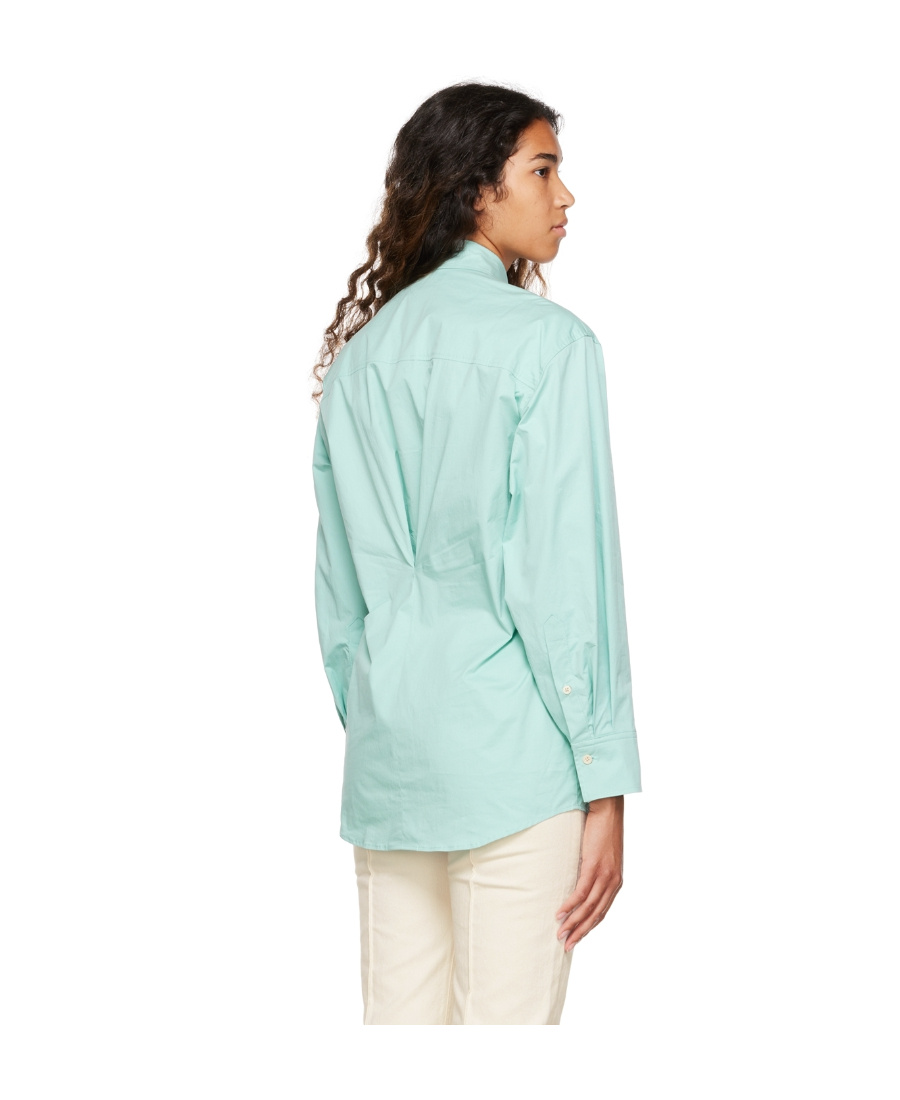 Isabel Marant Logo Long-sleeved Shirt In Blue