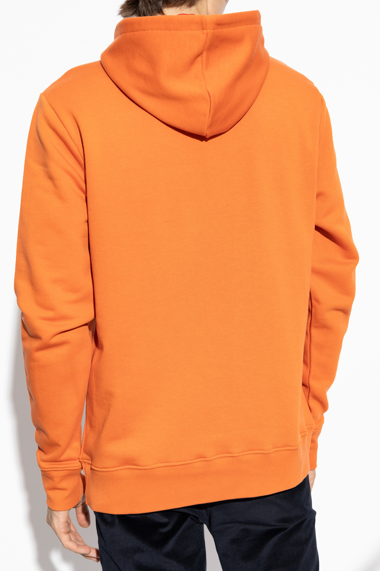 Ps By Paul Smith Hooded Sweater In Orange