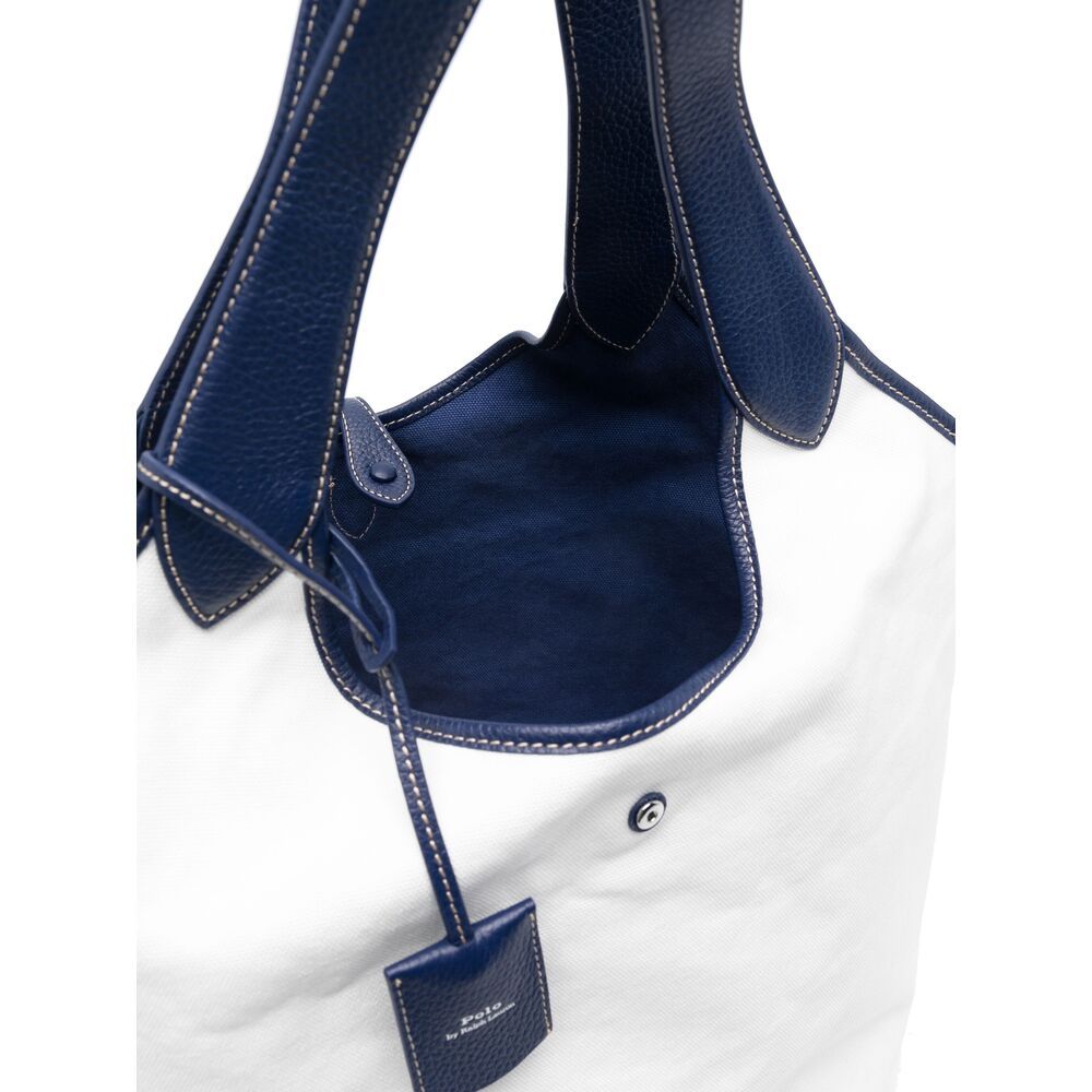 Polo Ralph Lauren Polo Play Canvas Large Tote In White