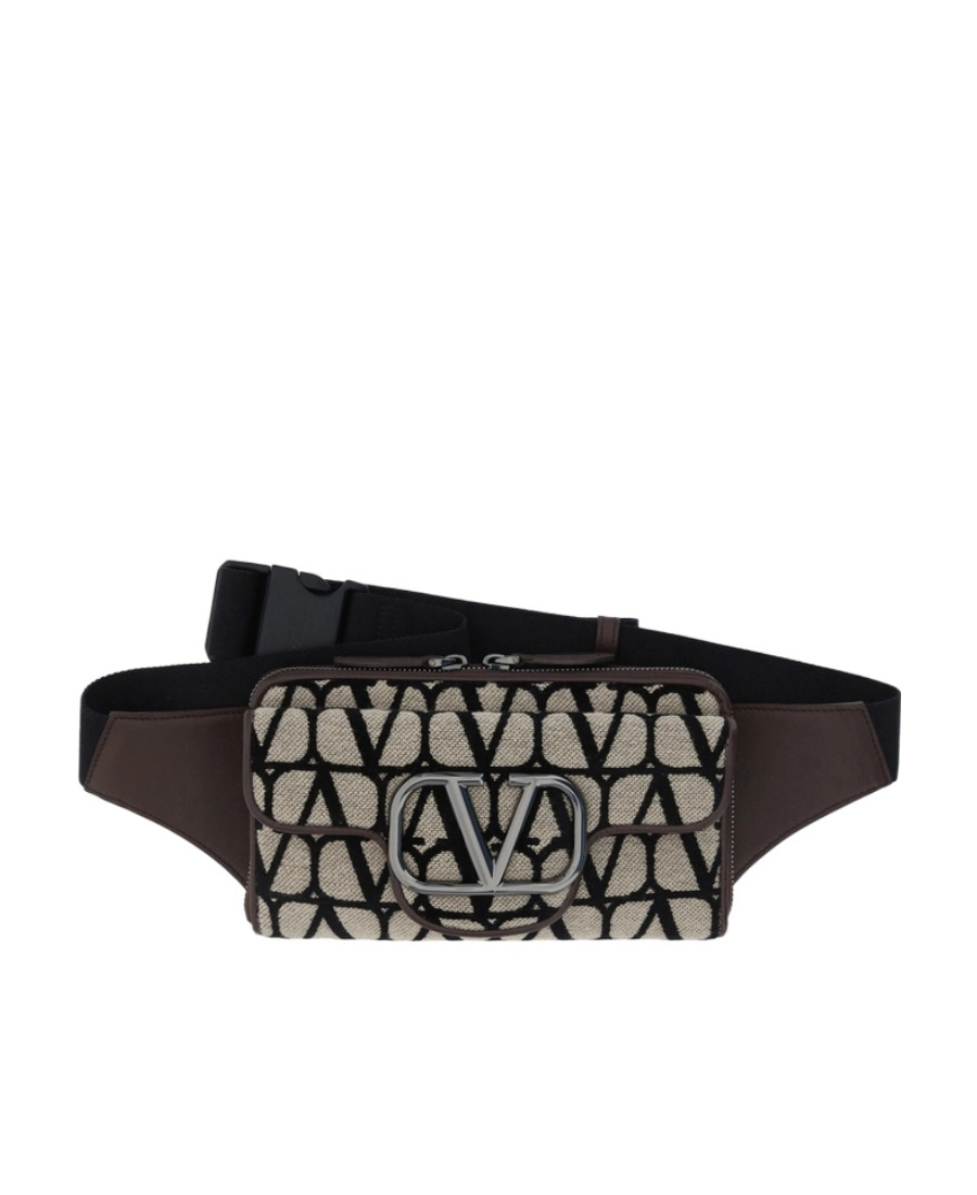 Valentino Toile Iconographe Belt Bag In Black