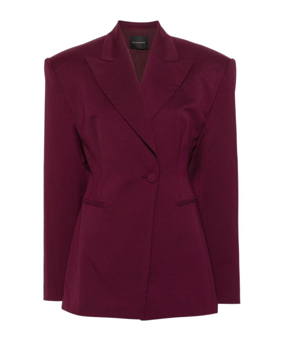 The Andamane Long-sleeved Suit Coat In Red