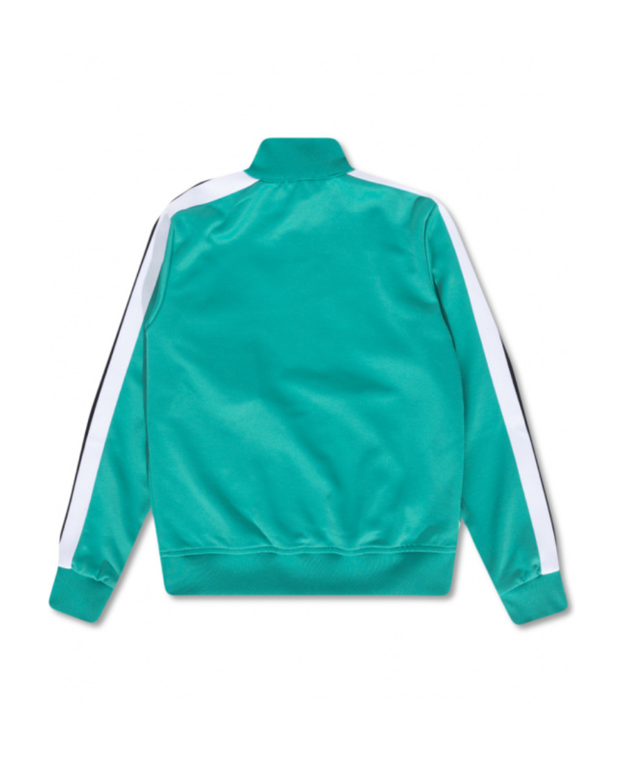 Palm Angels Logo-print Zipped Track Jacket In Green