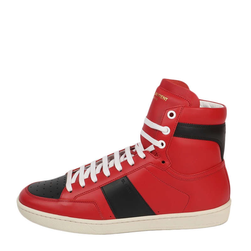 Saint Laurent High-top Leisure Sneakers In Red