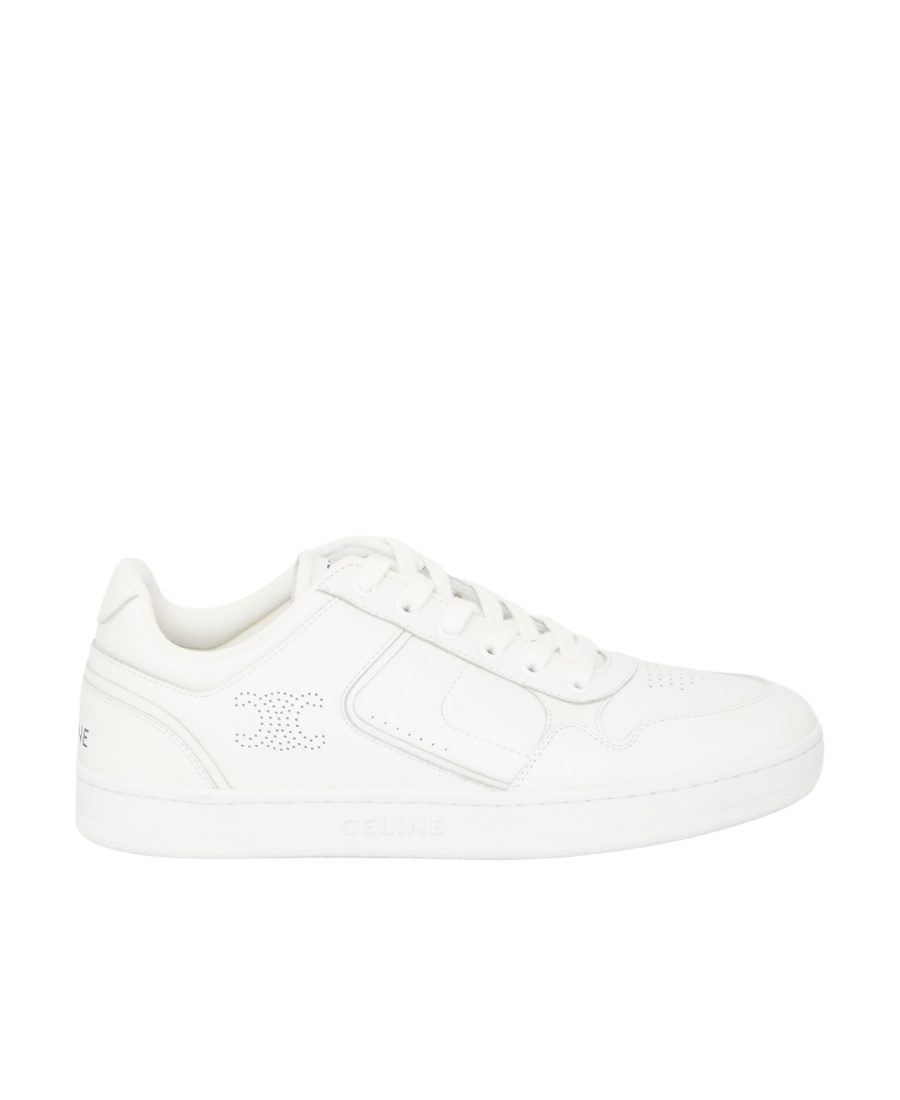 Celine Ct-10 Lacing Round Head Low-cut Casual Shoes In White