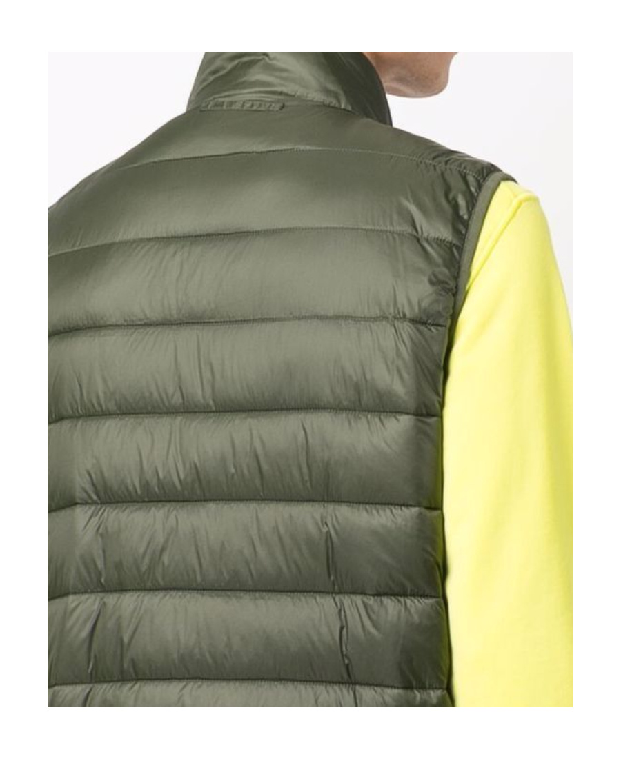 Shop Barbour Puffer Logo Gilet In Black
