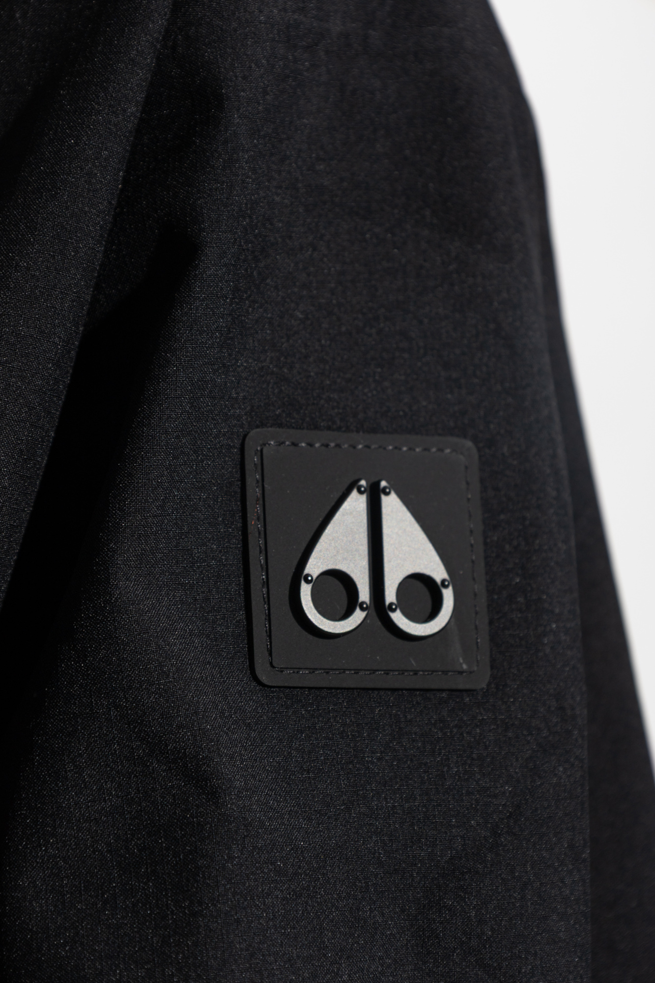Moose Knuckles Logo-appliqué Jacket In Black