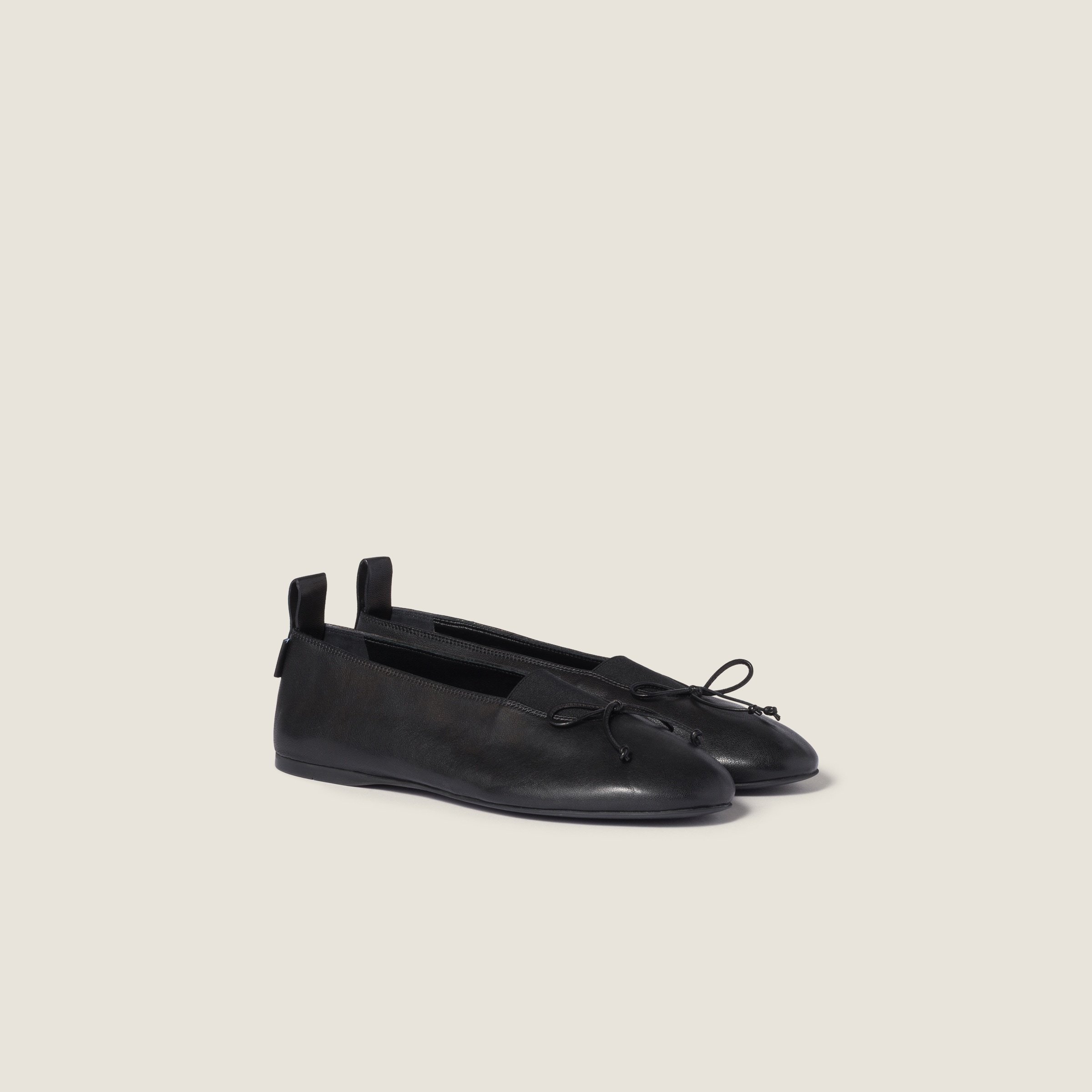 Miu Miu Flat Shoes In Black