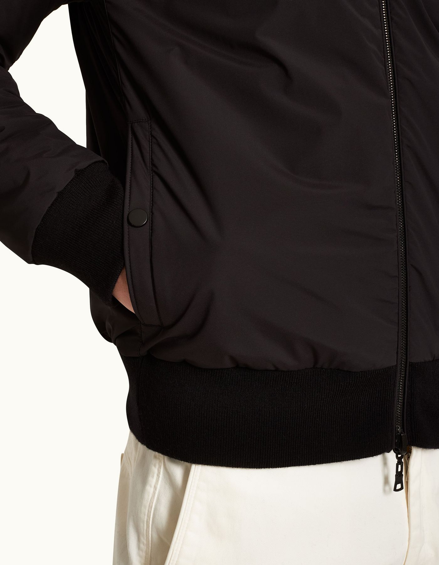 Orlebar Brown Double-sided Casual Jacket In Black