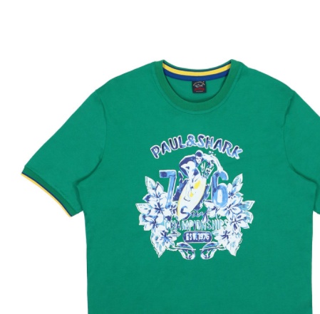 PAUL & SHARK LOGO PRINTED T-SHIRT