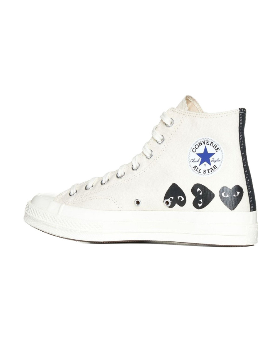 COMME DES GARÇONS PRINTED HIGH-TOP SNEAKERS
