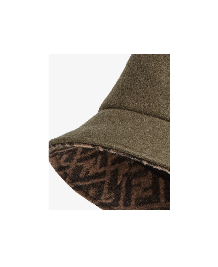 Fendi Felted Wool Bucket Hat In Green