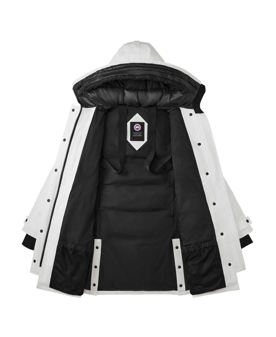 Shop Canada Goose Shelburne Padded Parka Jacket In White