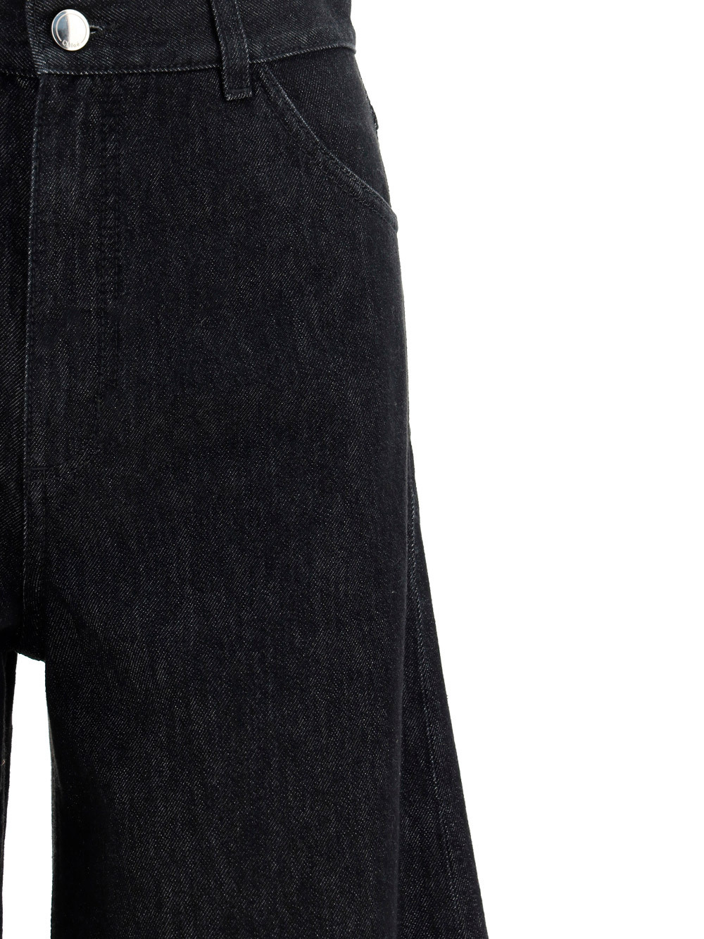 Chloé Wide-legged Jeans In Black