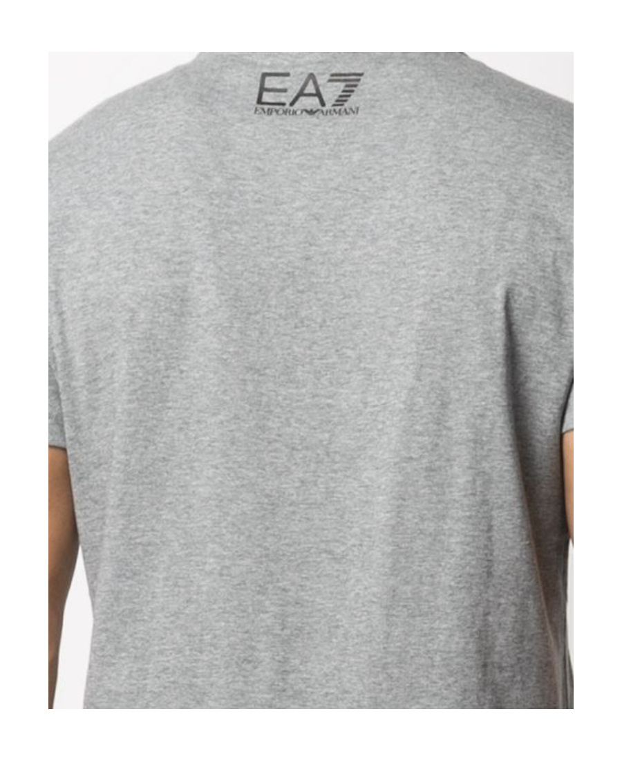 Ea7 Short-sleeved T-shirt With Round Neck In Gray