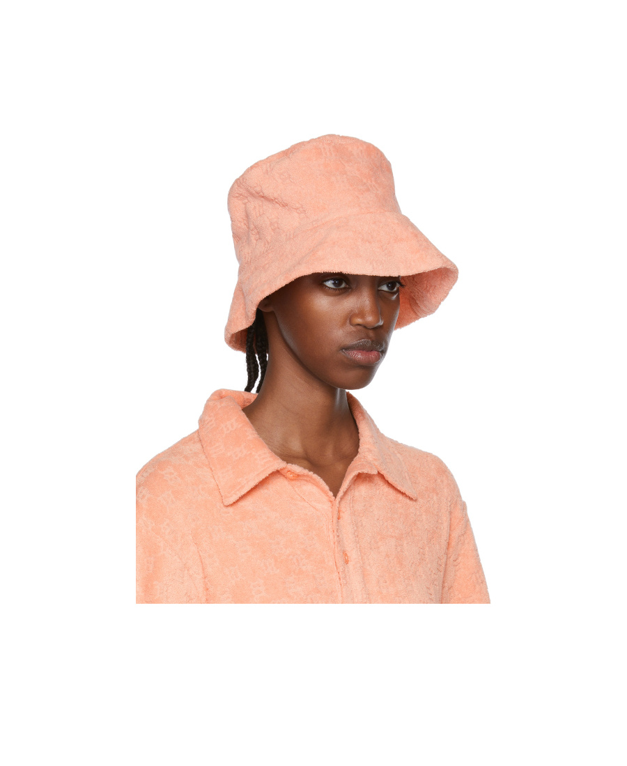 Misbhv Monogram-effect Bucket-hat In Pink