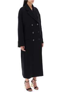 Dolce & Gabbana Double-breasted Wool-blend Coat In Black