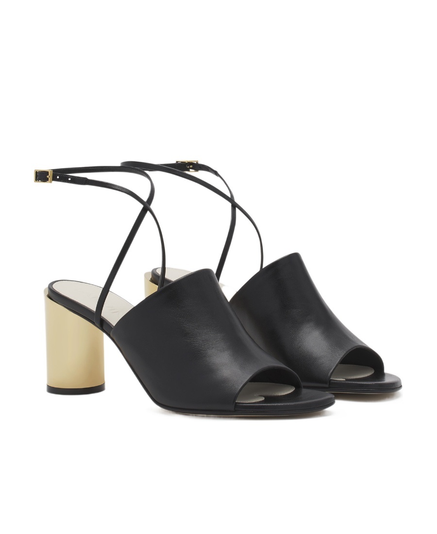 Lanvin Sequence Chunky Mules In Black