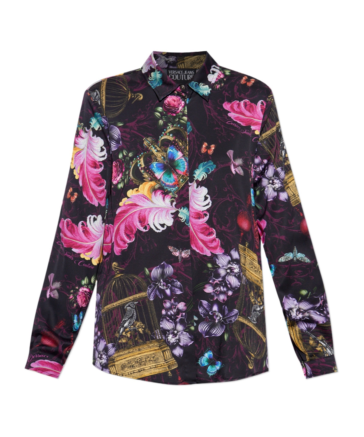 Versace Jeans Long-sleeved Shirt In Multi