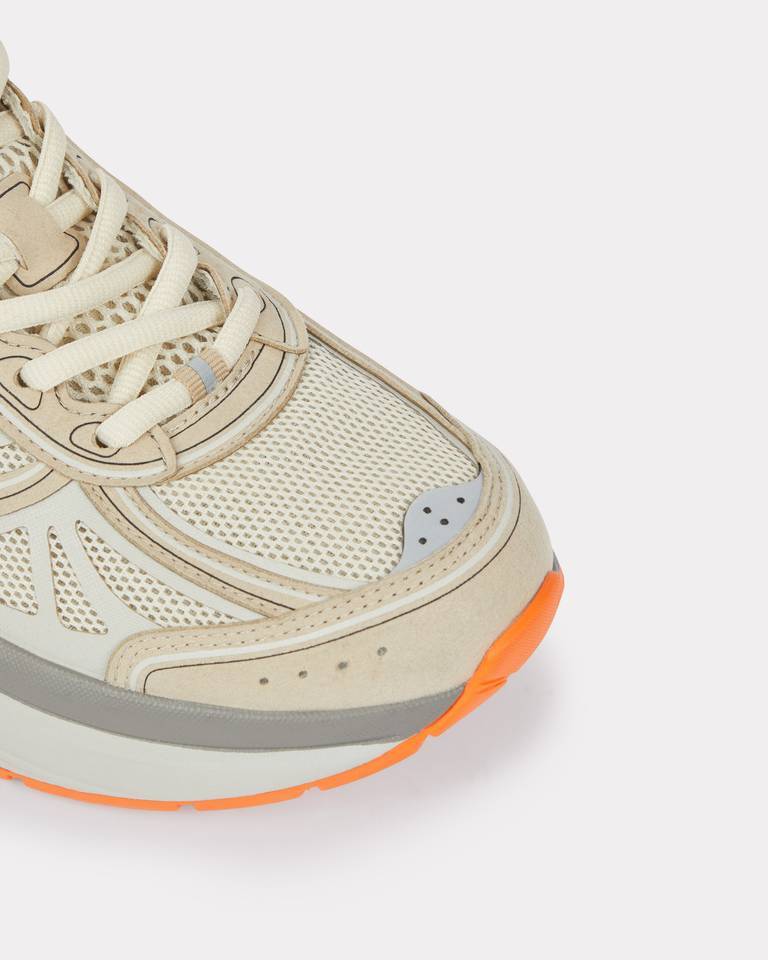 Kenzo Low Top Sneakers With Chunky Rubber Sole In Nude