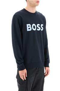 HUGO BOSS LOGO-PRINT COTTON SWEATSHIRT