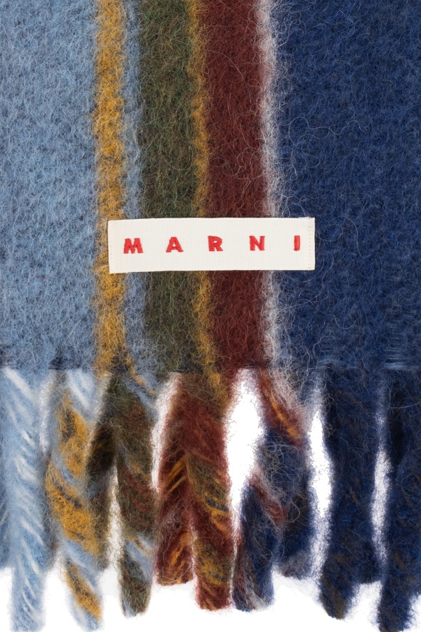 Marni Multicolor Mohair Blend Scarf In Multi