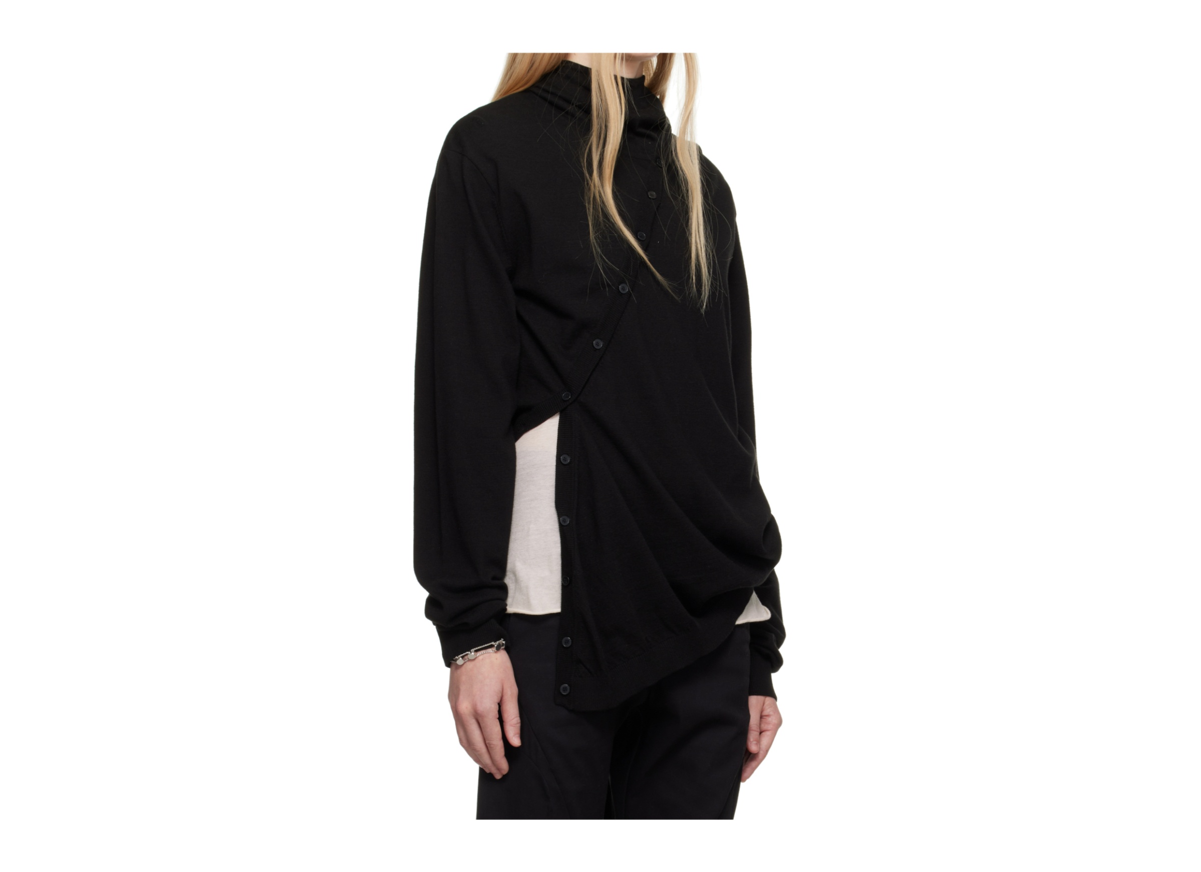 Post Archive Faction (paf) Center Knit Hooded Sweater